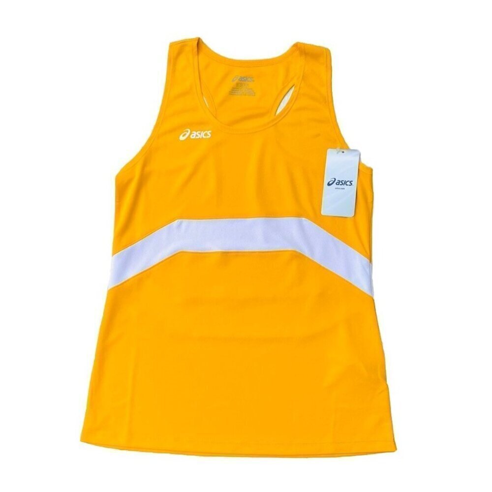 ASICS Women's Break Through Singlet Gold White Size S - Picture 9 of 11